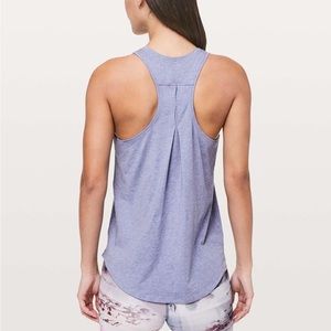 Lululemon Love Tank Pleated Heathered Solar Purple Size 4 Like-New